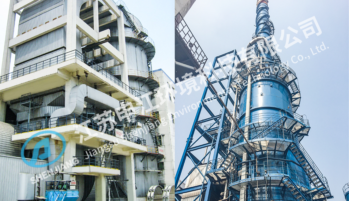 Industrial flue gas desulfurization and denitrification